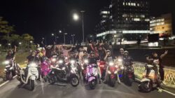 Jelajahi Keindahan Makassar di Malam Hari, Puluhan Rider Honda Stylo Ramaikan Night Ride Bersama Asmo Sulsel