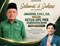 Andi Muhammad Alvin Perdana Putra Ucapkan Selamat kepada Umardin, Optimistis PKB Bone Makin Solid di Bawah Kepemimpinan Baru