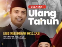 Doa dan Hormat dari Bone untuk Andi Iwan Darmawan Aras, Ahmad Zainuddin: Terus Mengabdi untuk Rakyat dan Negeri