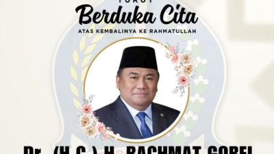 BupAAS Sampaikan Duka Mendalam atas Meninggalnya Anggota DPR RI Rachmat Gobel