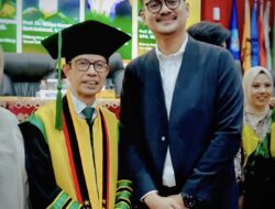 Anggota DPR RI Teguh Iswara Suardi Ucapkan Selamat kepada Prof. Kamaruddin Hasan atas Pengukuhan sebagai Guru Besar UNM