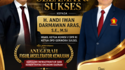 H. Suardi Mappa Ucapkan Selamat untuk Andi Iwan Aras Raih Anugerah Figur Akselerator Kemajuan
