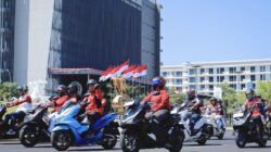 Konvoi Merdeka Asmo Sulsel: Ratusan Pencinta Honda Jelajah Ikon Makassar Sambil Kampanyekan #Cari_Aman