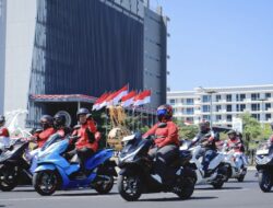 Konvoi Merdeka Asmo Sulsel: Ratusan Pencinta Honda Jelajah Ikon Makassar Sambil Kampanyekan #Cari_Aman