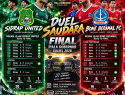 Data dan Fakta: Sidrap United vs Bone BerAmal FC di Final Piala Gubernur Sulsel 2026