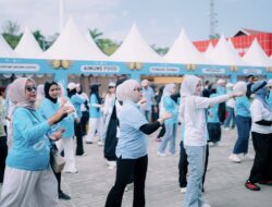 Senam Sehat Warnai HUT PT Vale, Karyawan dan Warga Kolaka Bergerak Bersama