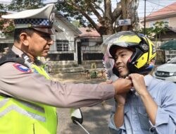 Operasi Patuh Pallawa 2026 di Bone Makin Gencar, Polisi Ingatkan Pengendara: Helmet SNI Harus Klik!