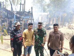 Prajurit Yon Armed 21/Kawali Berjibaku Padamkan Api, Selamatkan Warga dari Kebakaran Dua Rumah di Bone
