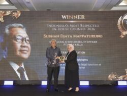 30 Tahun Mengabdi, Subhan Djaya Mappaturung Raih Penghargaan Counsel Terhormat Indonesia 2026