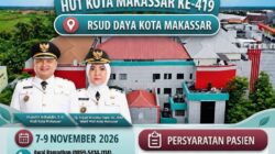 RSUD Daya Gelar Operasi Celah Bibir Gratis, Sambut HUT ke-419 Kota Makassar
