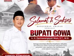 Ketua DPC Gerindra Bone Tembong Ucapkan Selamat Darmawangsyah Muin, Berharap Gowa Makin Maju di Bawah Kepemimpinan Baru