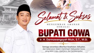 Ketua DPC Gerindra Bone Tembong Ucapkan Selamat Darmawangsyah Muin, Berharap Gowa Makin Maju di Bawah Kepemimpinan Baru